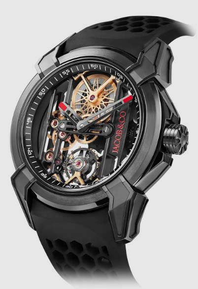 (image for) Jacob & Co epic x skeleton black titanium EX110.21.AA.AF.A Replica watch